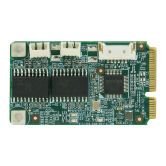 IEI Technology MPCIE-CAN-R10 Quick Installation Manual