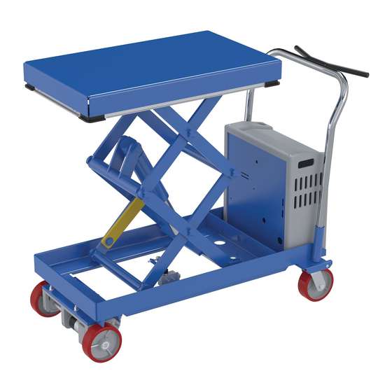 Vestil CART-CTD Hydraulic Elevating Cart Manuals
