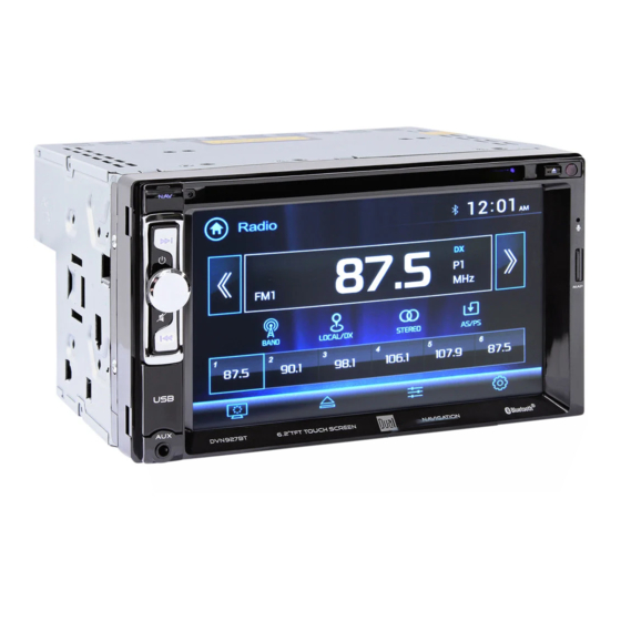Dual DVN927BT Installation & Owner's Manual