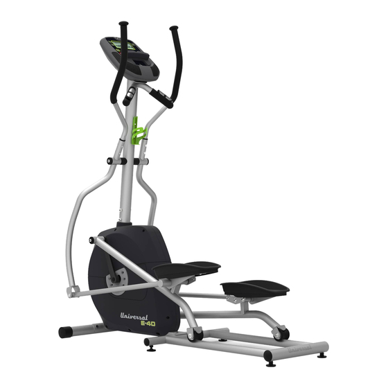 Universal E-40 Elliptical Trainer Manuals