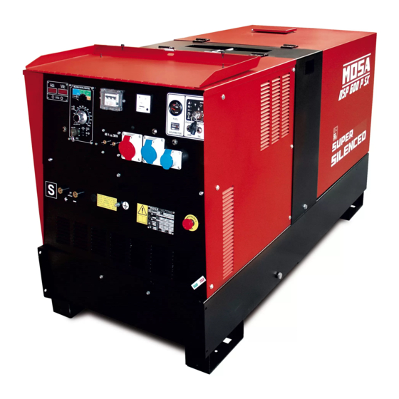 Mosa DSP 600 PS Use And Maintenance Manual
