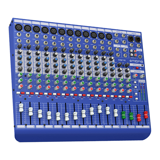 Midas DM12 Quick Start Manual