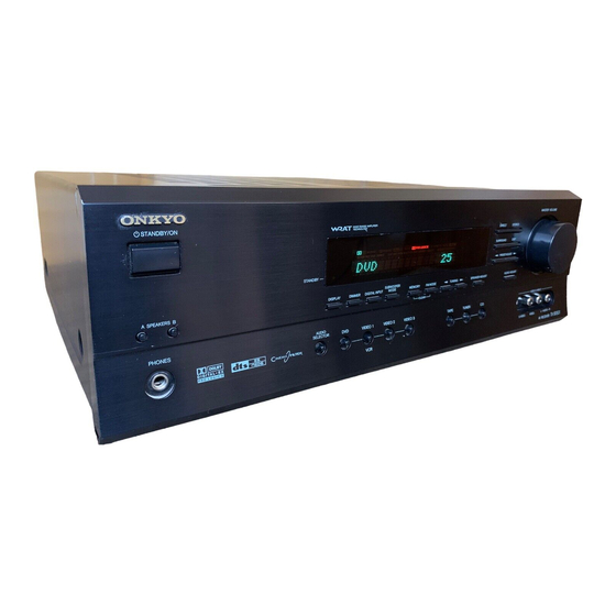 Onkyo TX-SR501 Instruction Manual