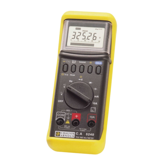 Chauvin Arnoux C.A 5240G User Manual