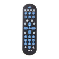 Rca RCR312W - 3 Device Partially Backlit Universal Remote Control Code List