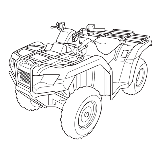 Honda TRX420FM2 4 x 4 Owner's Manual