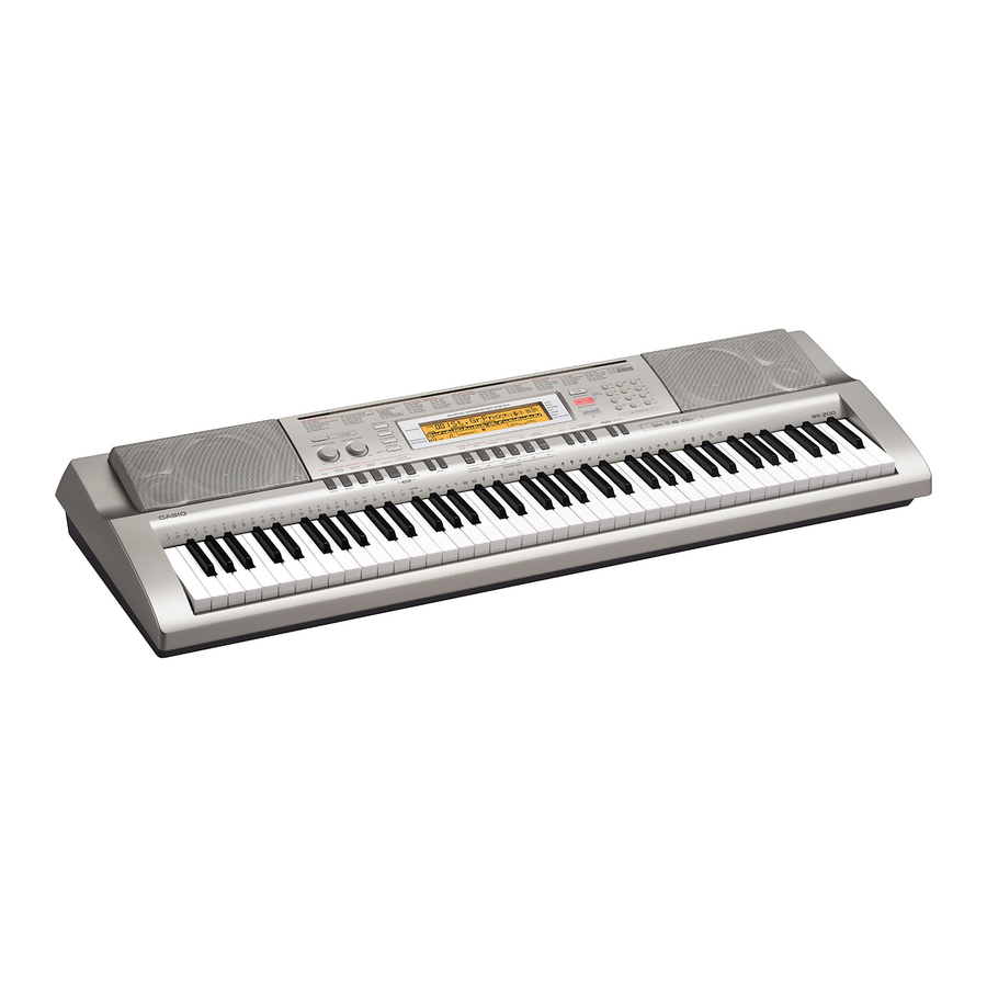 Casio Keyboard WK-500 Manuals