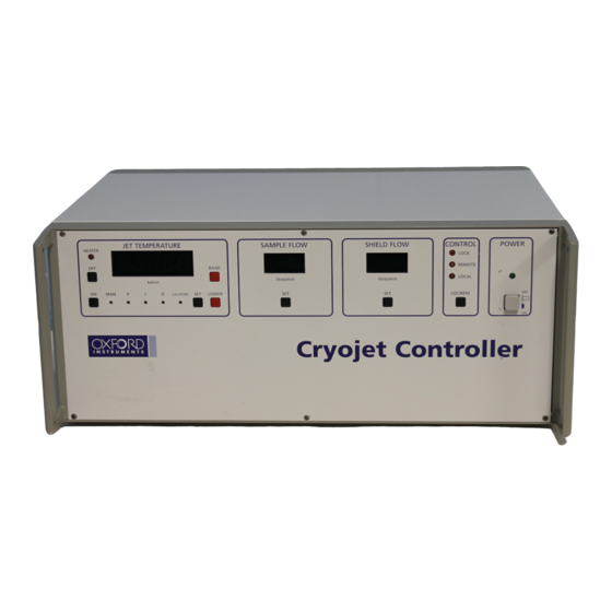 Oxford Instruments Cryojet Operator's Handbook Manual