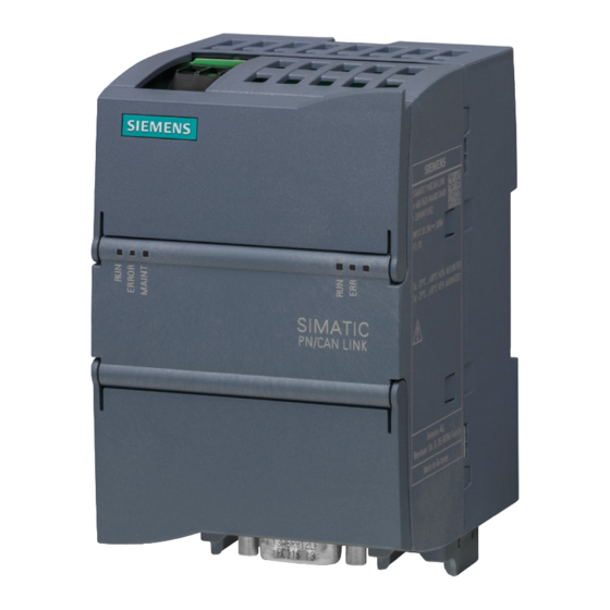 Siemens SIMATIC PN/CAN LINK Manuals
