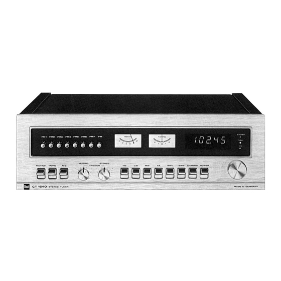 Dual CT 1641 Manual