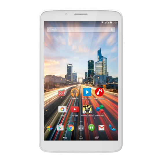Archos 80b Helium Quick Start Manual