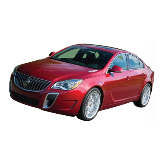 Buick REGAL 2016 Getting To Know Manual