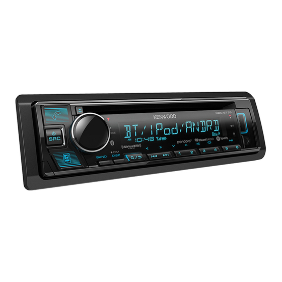 Kenwood KDC-X303 Quick Start Manual