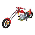 K'Nex ORANGE COUNTY CHOPPERS AFTER BURNER BIKE Building Set Manual