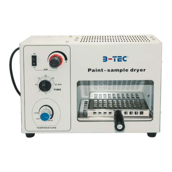 B-TEC ST-01 Operating Manual