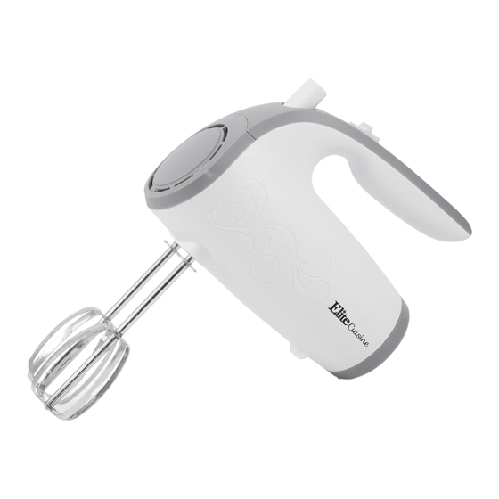 Maxi-matic Elite Cuisine EHM-003X Instruction Manual
