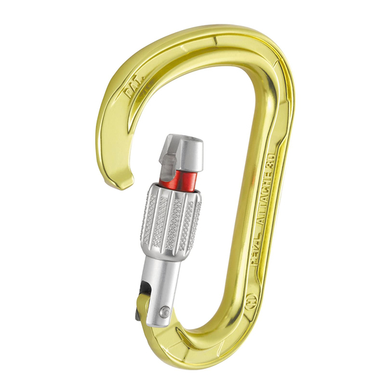 Petzl ATTACHE 3D SCREW-LOCK Manuals