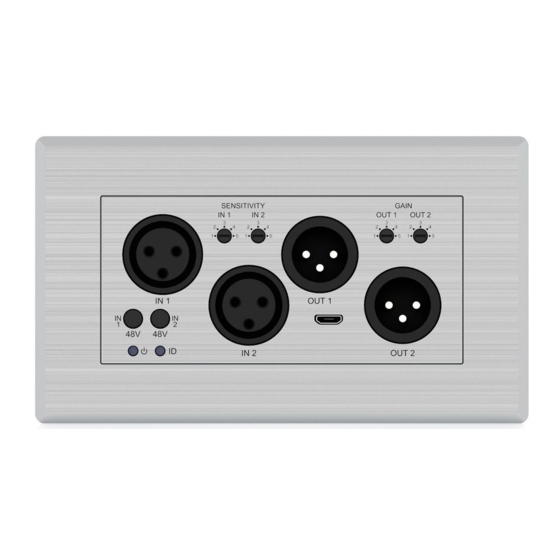 BluStream DA22XLR-WP Quick Reference Manual
