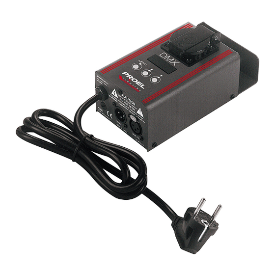 PROEL DIMMER 1K PLDM1K Manuals