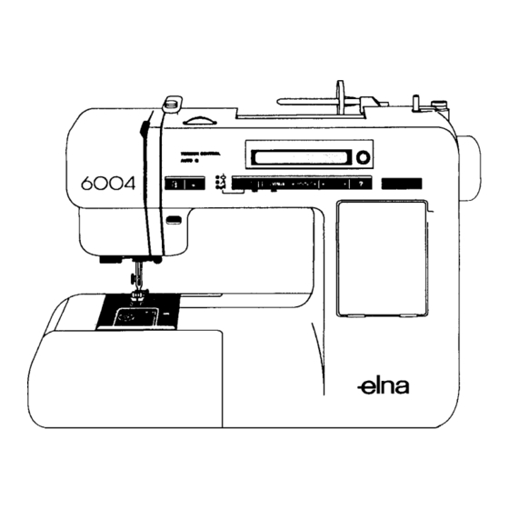 ELNA 6004 Sewing Machine Parts Manuals