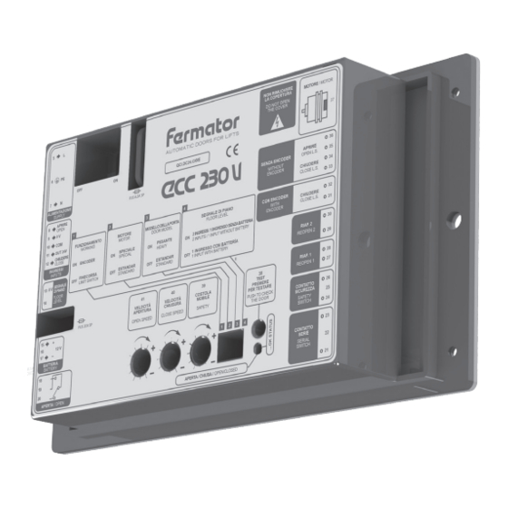 Fermator ECC 230 V Assembly Manual