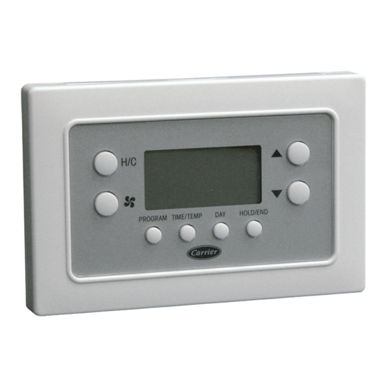 Carrier BASE SERIES PROGRAMMABLE THERMOSTATS TB-PAC Installation Instructions Manual