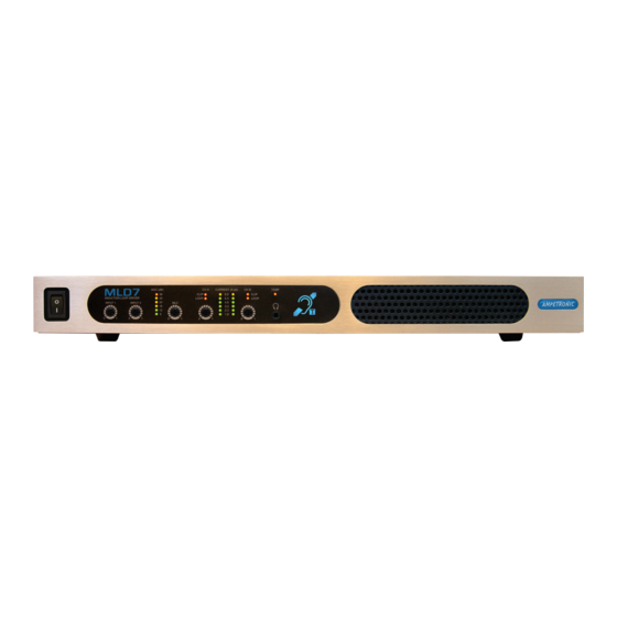 Williams AV AMPETRONIC MLD7 Installation Handbook