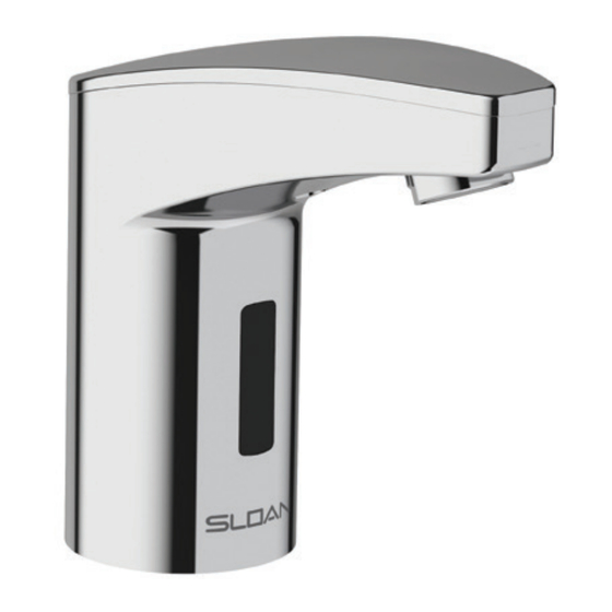 Sloan EAF-3X0 Series Installation Instructions Manual