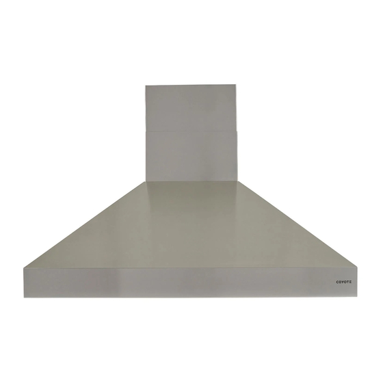Coyote C1HOOD Series Installation Instructions Manual