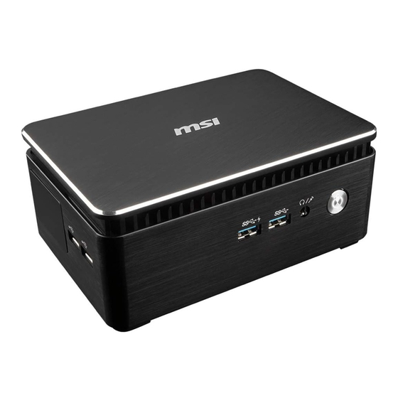 MSI Cubi B159 Instructions Manual