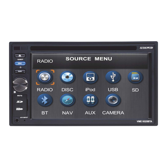 Audiovox VME 9312 TS Datasheet