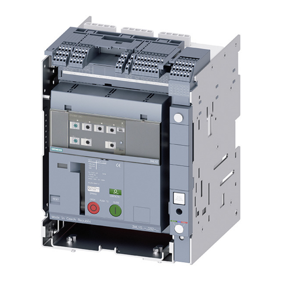 Siemens 3WL10 Series Operating Instructions Manual
