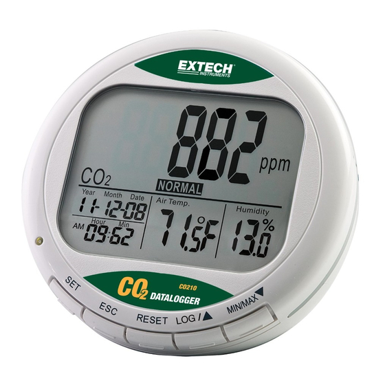 Extech Instruments CO200 User Manual