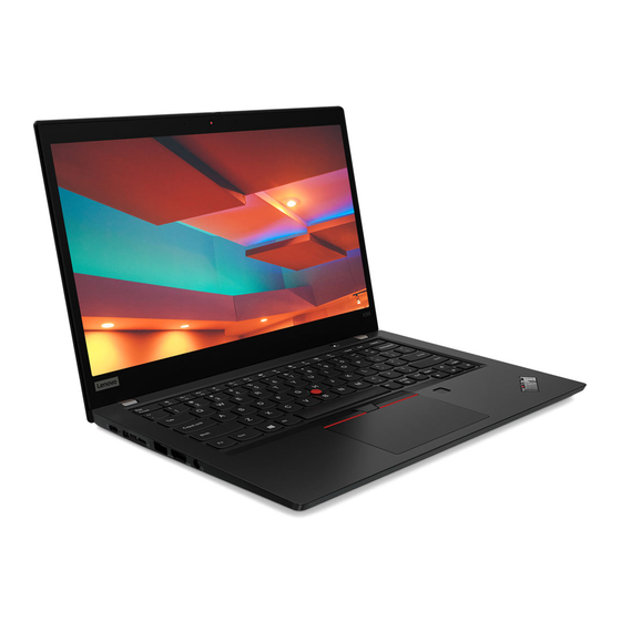 Lenovo ThinkPad X395 Setup Manual