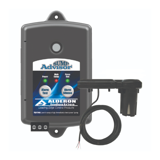 Alderon Industries Sump Advisor 2000514 User Manual