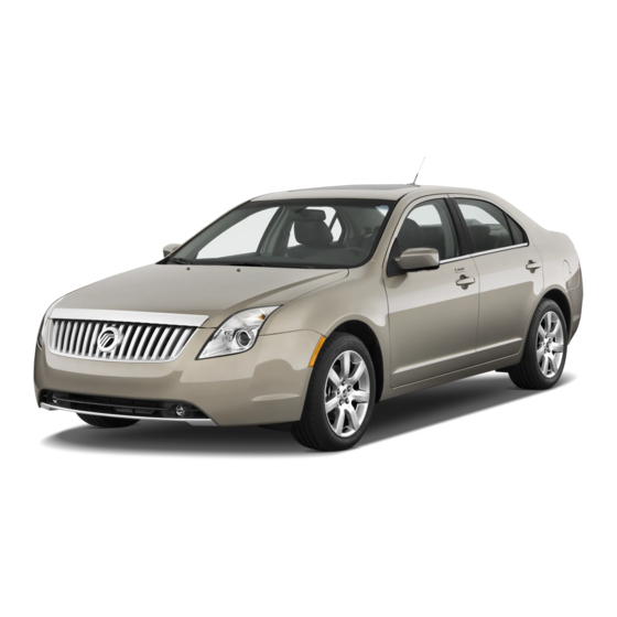 Mercury 2010 Milan Owner's Manual