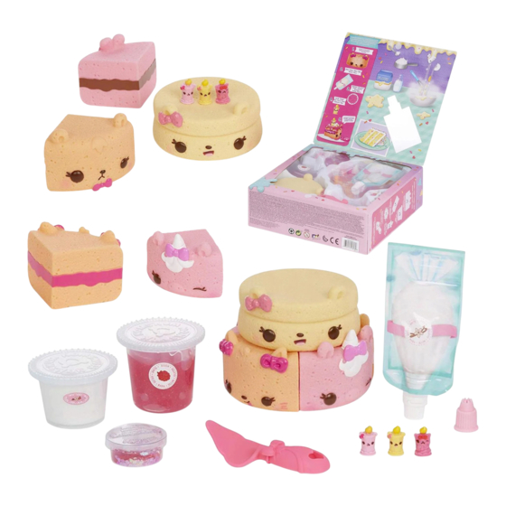 MGA NUM NOMS Snackables Birthday Cake Slime Kit Quick Manual