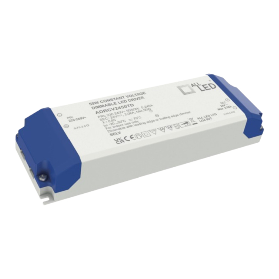 All LED ADRCV2450TD Installation Manual & User Manual
