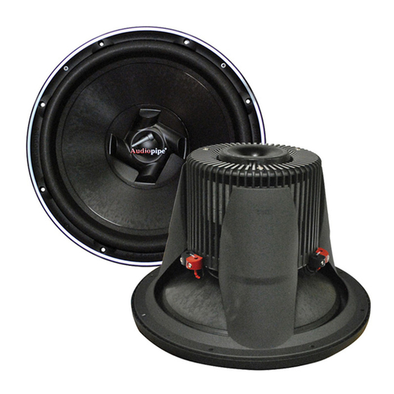 Audiopipe TXX-SQ1222 User Manual