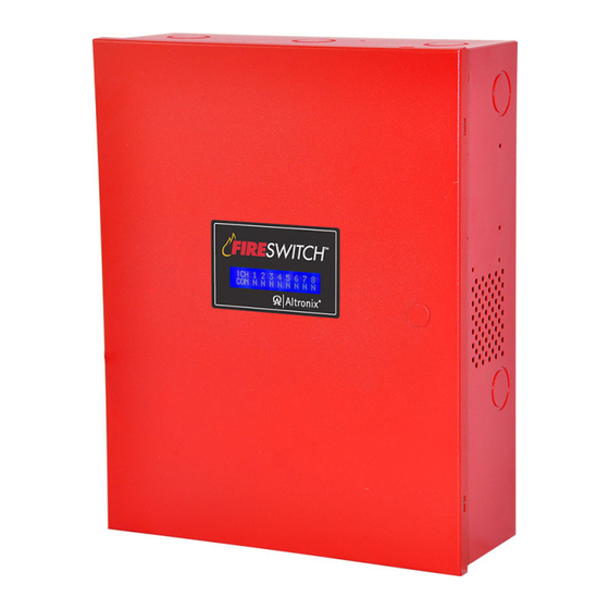 Altronix FireSwitch108 Installation Manual