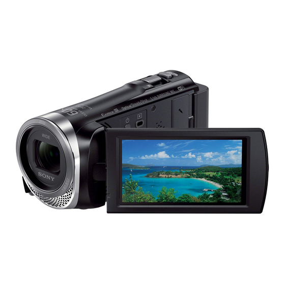 Sony HDR-CX450 Handycam Camcorder Manuals
