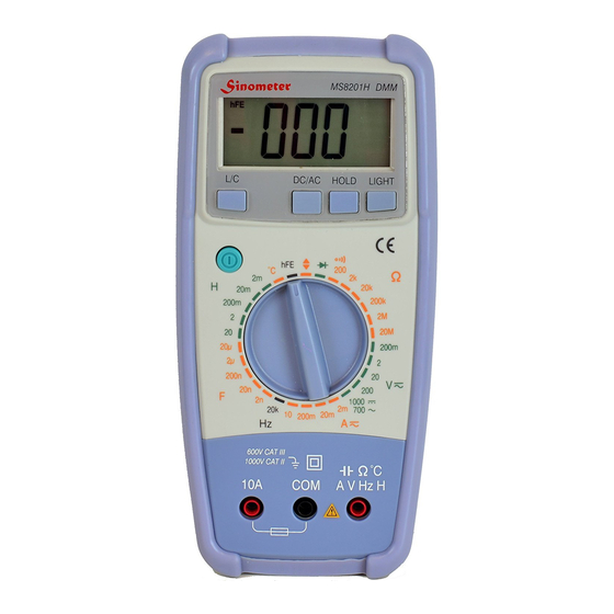 Mastech MS8201H Operator's Manual