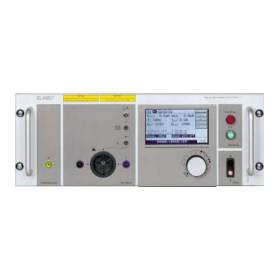 ELABO 92-4A Leakage Current Tester Manuals