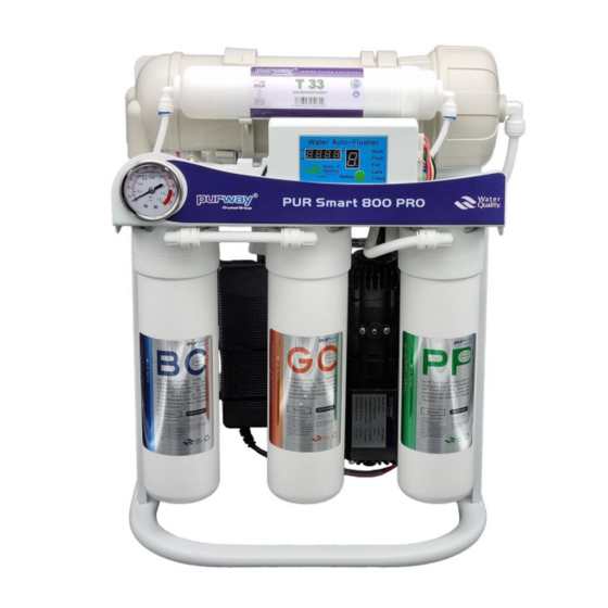 Purway Crystal Group Addolcitore D'Acqua 10" - Filtro Acqua Potabile Con Resina Cationica Anticalcare - Alloggiamento E Cartuccia