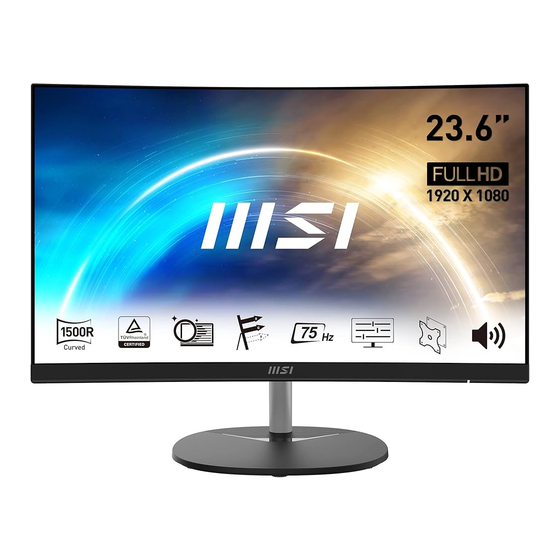MSI Pro MP241CA Manual