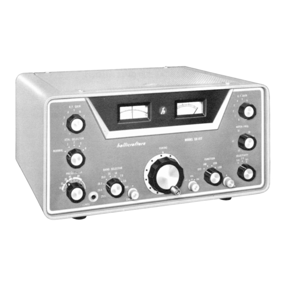 Hallicrafters 5X-117 Operating And Service Instructions