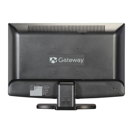 Gateway FHX2201QV Manuals