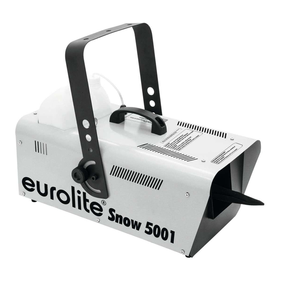 EuroLite Snow 5001 Manuals