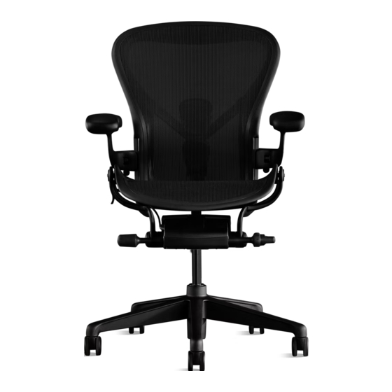HermanMiller AERON 100185080 Adjustment Manual