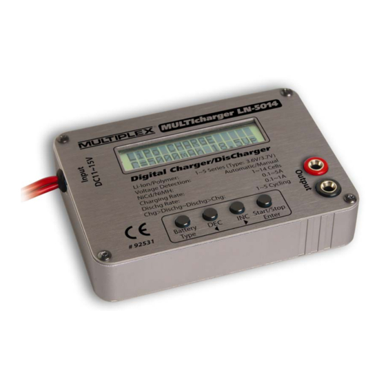 Multiplex MULTIcharger Instructions Manual